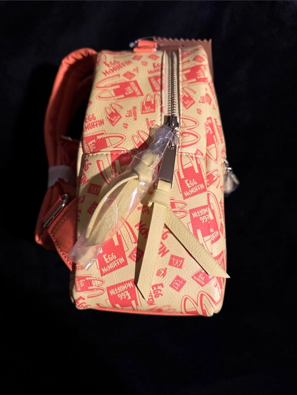 McDonald's Beige & Red Patterned Kids Mini Backpack